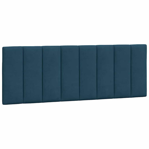 Bettgestell mit LED Blau 140x200 cm Samt