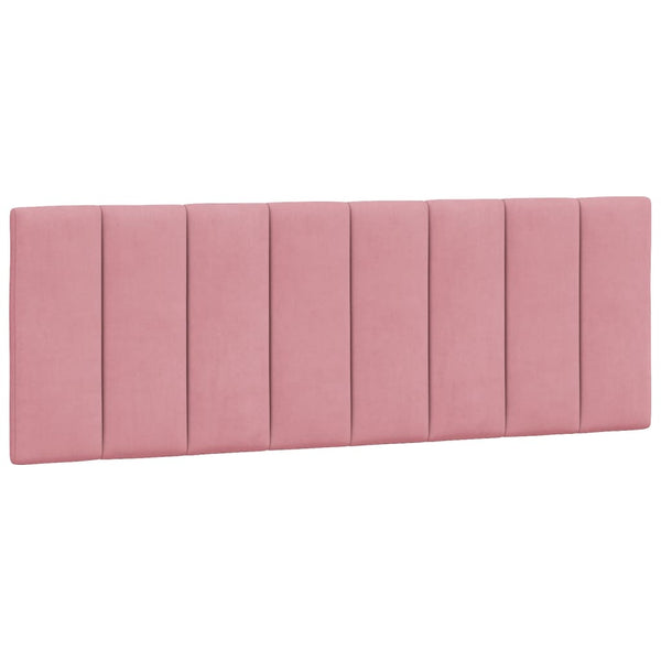 Bettgestell Rosa 140x200 cm mit LED Samt