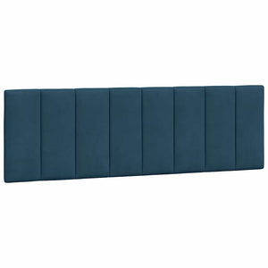 vidaXL Cadre de lit avec LED sans matelas "Hanko" bleu 160x200 cm Velours