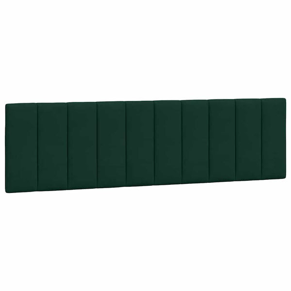 vidaXL Cadre de lit avec LED sans matelas "Hanko" Vert foncé 180x200 cm Velours