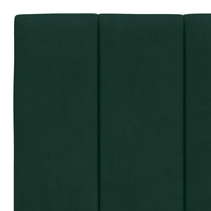 vidaXL Cadre de lit avec LED sans matelas "Hanko" Vert foncé 180x200 cm Velours