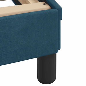 Bettgestell Blau 180x200 cm mit LED Samt