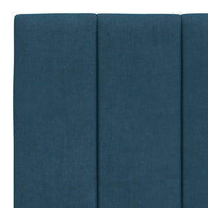 Bettgestell Blau 180x200 cm mit LED Samt