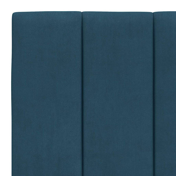 Bettgestell Blau 180x200 cm mit LED Samt