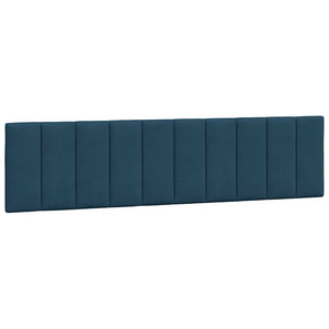 Bettgestell mit LED Blau 200x200 cm Samt