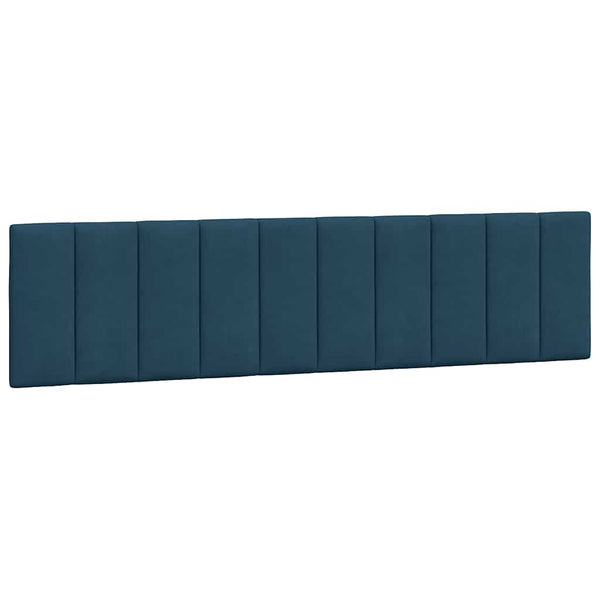 Bettgestell mit LED Blau 200x200 cm Samt