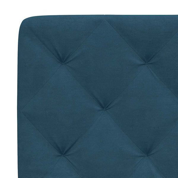 Bettgestell mit LED Blau 80x200 cm Samt