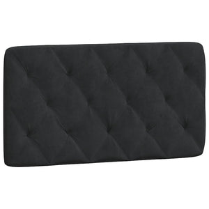 vidaXL Cadre de lit avec LED sans matelas Velours noir 100x200 cm
