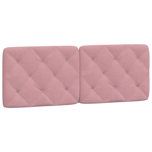 Bettgestell Rosa 140x190 cm mit LED Samt
