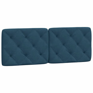 Bettgestell mit LED Blau 140x200 cm Samt