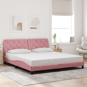 Bettgestell Rosa 180x200 cm mit LED