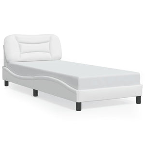 Bettgestell Weiß 90x190 cm mit LED