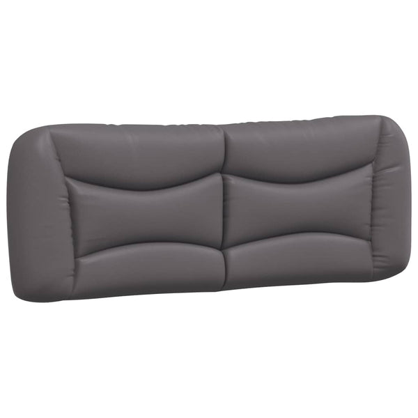 vidaXL Cadre de lit avec LED sans matelas "Hvar" gris 140x200 cm