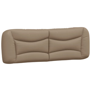 vidaXL Cadre de lit Hvar marron cappuccino 160x200 cm avec LED, sans matelas