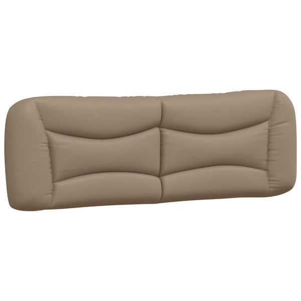 vidaXL Cadre de lit Hvar marron cappuccino 160x200 cm avec LED, sans matelas
