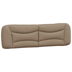 vidaXL Cadre de lit avec LED sans matelas "Hvar" Cappuccino-marron 180x200 cm