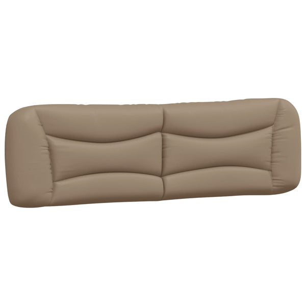 vidaXL Cadre de lit avec LED sans matelas "Hvar" Cappuccino-marron 180x200 cm