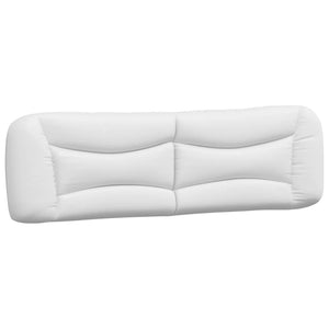 vidaXL Cadre de lit avec LED sans matelas "Hvar" Blanc et noir 180x200 cm