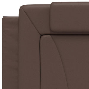 vidaXL Cadre de lit « Viana » avec LED sans matelas Marron 80x200 cm