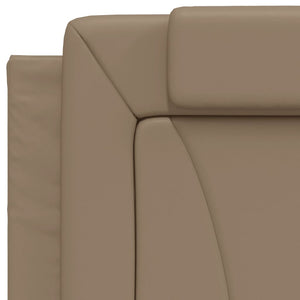 vidaXL Cadre de lit "Viana" LED sans matelas Cappuccino-Marron 80x200 cm