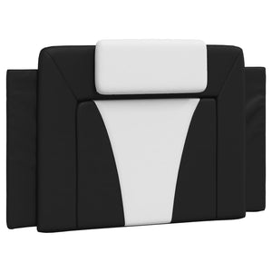 vidaXL Cadre de lit « Viana » avec LED sans matelas Noir et blanc 80x200 cm
