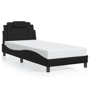 vidaXL Cadre de lit "Viana" avec LED sans matelas Noir 90x190 cm