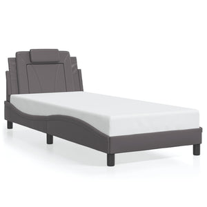 Bettgestell Viana Grau 90x190 cm mit LED