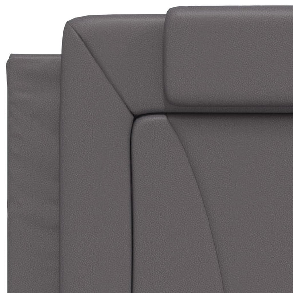 Bettgestell Viana Grau 90x190 cm mit LED