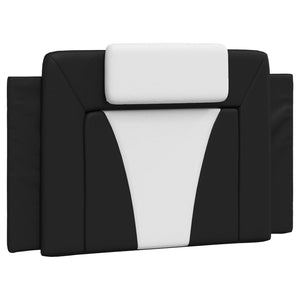 vidaXL Cadre de lit "Viana" avec LED sans matelas Noir et blanc 90x190 cm