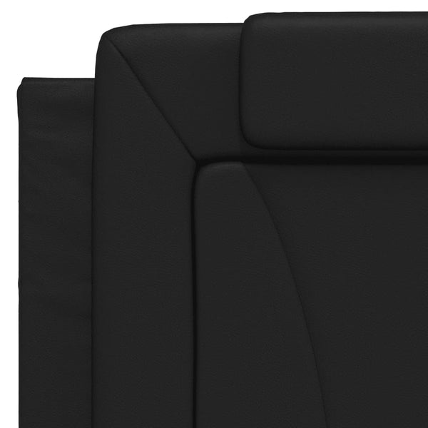 vidaXL Cadre de lit "Viana" avec LED sans matelas Noir 100x200 cm