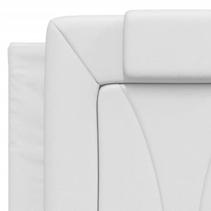 vidaXL Cadre de lit « Viana » avec LED sans matelas Blanc 120 x 200 cm