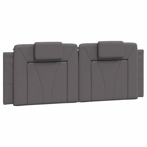 Bettgestell Viana Grau 120x200 cm mit LED
