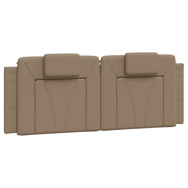 vidaXL Cadre de lit "Viana" avec LED sans matelas Cappuccino-Brun 120x200 cm