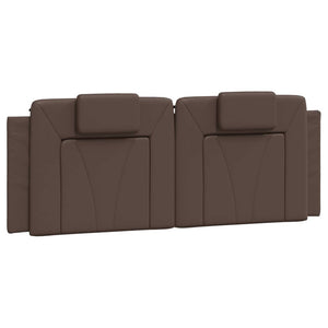 vidaXL Cadre de lit "Viana" avec LED sans matelas Marron 140x190 cm