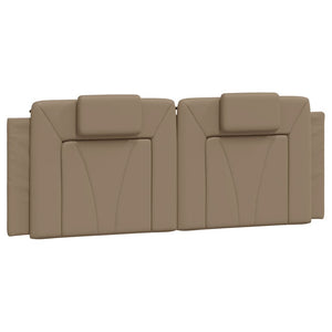 vidaXL Cadre de lit "Viana" avec LED sans matelas marron cappuccino 140x190 cm