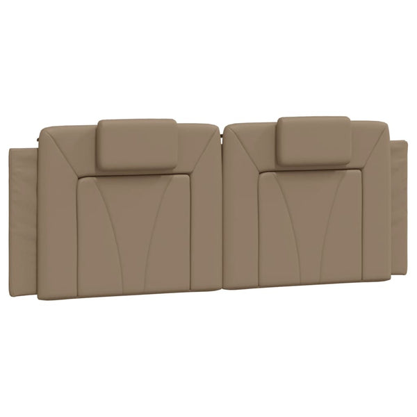 vidaXL Cadre de lit "Viana" avec LED sans matelas marron cappuccino 140x190 cm