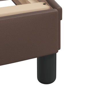 vidaXL Cadre de lit "Viana" avec LED sans matelas Marron 140x200 cm