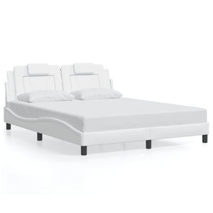 vidaXL Cadre de lit "Viana" avec LED sans matelas Blanc 160x200 cm