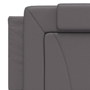 Bettgestell Viana Grau 160x200 cm mit LED