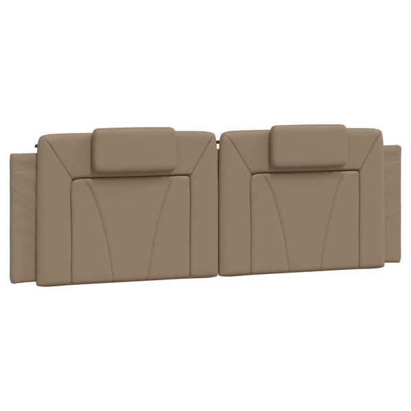 vidaXL Cadre de lit "Viana" avec LED sans matelas Marron Cappuccino 160x200 cm