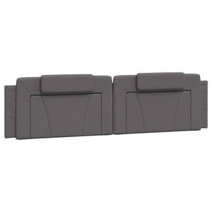 vidaXL Cadre de lit "Viana" avec LED sans matelas Gris 200x200 cm