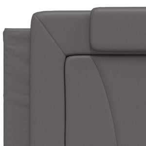 vidaXL Cadre de lit "Viana" avec LED sans matelas Gris 200x200 cm
