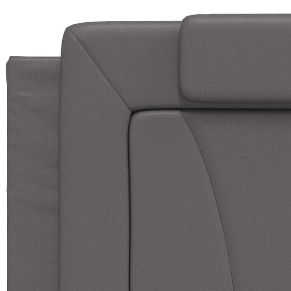 vidaXL Cadre de lit "Viana" avec LED sans matelas Gris 200x200 cm