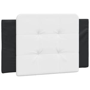 vidaXL Cadre de lit avec LED sans matelas « Zadar » noir et blanc 80x200 cm