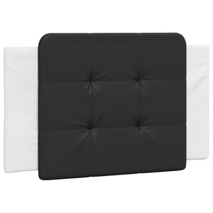 vidaXL Cadre de lit avec LED sans matelas « Zadar » Blanc et noir 80x200 cm