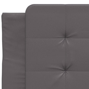 Bettgestell mit LED Grau 90x190 cm