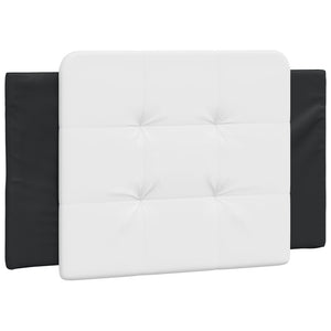 vidaXL Cadre de lit avec LED sans matelas "Zadar" Noir et blanc 90x190 cm
