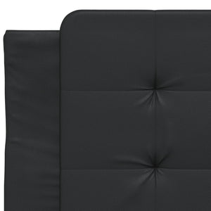 Bettgestell mit LED Schwarz 90x200 cm
