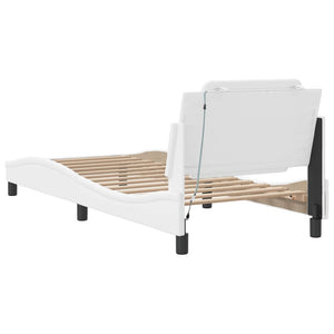 Bettgestell Weiß 90x200 cm mit LED