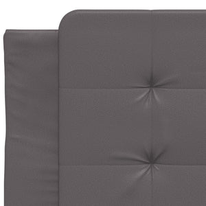 Bettgestell Grau 90x200 cm mit LED